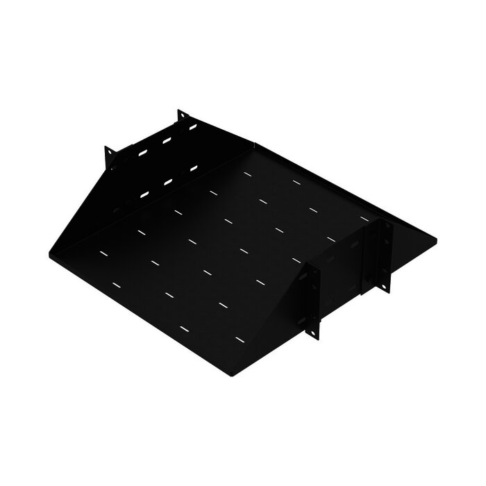 Charola para Rack de 19" de 3 Unidades. Doble Fijación. Profundidad: 484 mm.