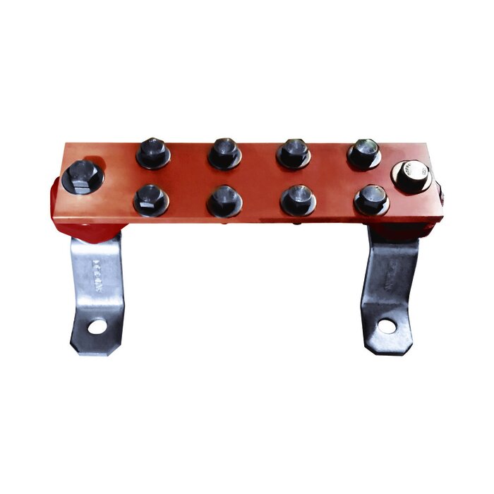 Barra de Unión con 1000 A de Capacidad. Incluye Montaje para Muro y Aisladores.