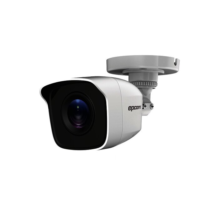 Bullet TURBOHD 720p / METÁLICA / Gran Angular 92° / Lente 2.8 mm / IR EXIR Inteligente 20 mts / Exterior IP66 / 4 Tecnologías (TVI / AHD / CVI / CVBS)