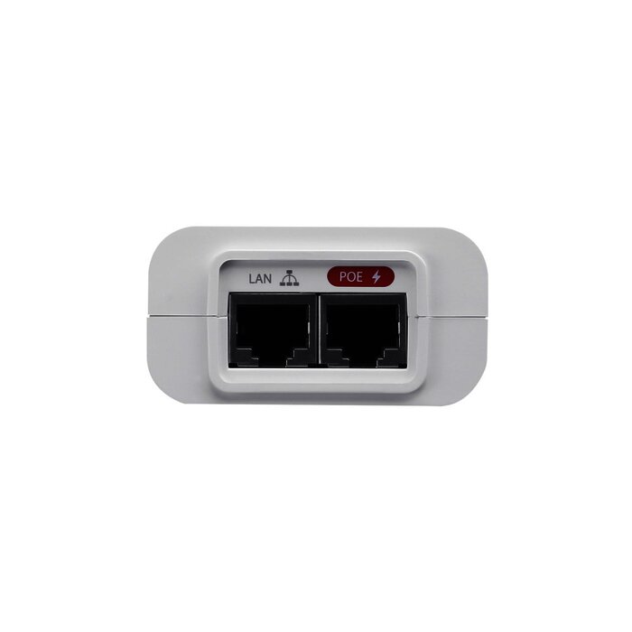 Adaptador PoE Ubiquiti 802.3af (48 VDC, 0.32 A) puerto Gigabit, ideal para equipos UniFi