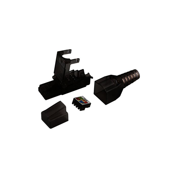 Plug modular RJ45 para Cable UTP Categoría 6A -Sin herramienta, para terminación en campo