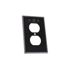 Tapa rectangular para contacto dúplex de aluminio tipo RR a prueba de intemperie.