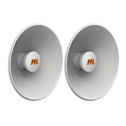 Par de Antenas Modulares Dual Slant, 4.9 - 6.4 GHz, Dimensiones (27 cm), Apertura 45°, Ganancia de 20 dBi, Diseñadas para radio C5x