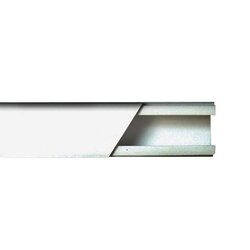 Canaleta color blanco de PVC auto extinguible de una vía, 20 x 17 tramo 2.5m (5201-01250)