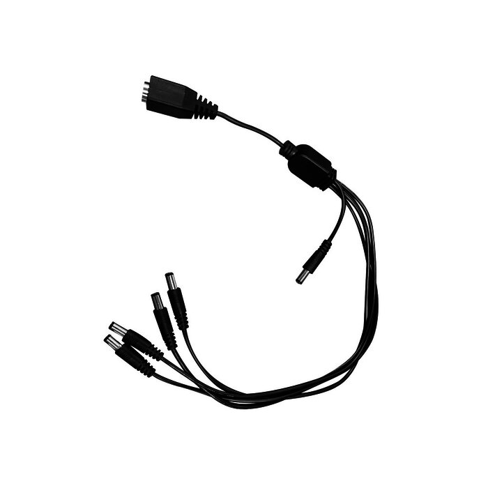 Cable con 5 Vías para Alimentar 4 Cámaras TURBOHD y DVR TURBOHD epcom / HIKVISION