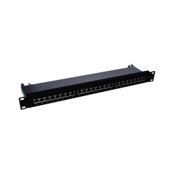 Patch panel blindado de 24 puertos Cat6A