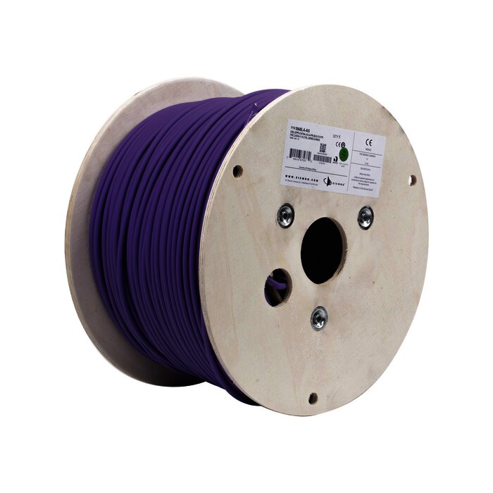 Bobina de Cable Blindado F/UTP de 4 Pares, Z-MAX, Cat6A, Soporte de Aplicaciones 10GBase-T, LS0H (Libre de Gases Toxicos), Color Violeta, 305m