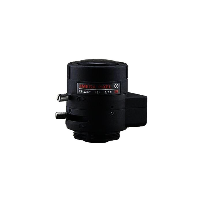 Lente Varifocal 2.8 A 12 mm / Resolución 3MP / Iris Automático / Día/Noche / Formato 1/2.7