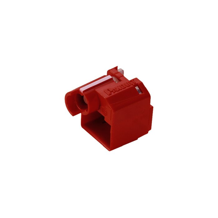 Kit de 10 Dispositivos para Impedir Desconexión de Plug RJ45, Color Rojo, Incluye Herramienta para Instalar/Retirar
