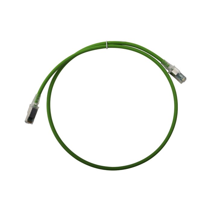 Patch Cord Z-MAX Cat6A S/FTP, CM/LS0H, 3ft, Color Verde, Versión Bulk (Sin Empaque Individual)