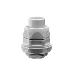 Conector (Racor) de tubería flexible a caja, PVC Auto-Extinguible de 12 mm (1/2"), IP55