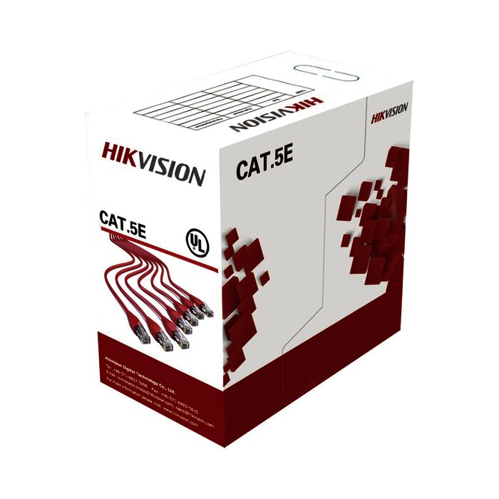 Bobina de Cables UTP 305 mts / Cat5E / 24 AWG / CM / PVC / 100% Cobre / Uso en Interior