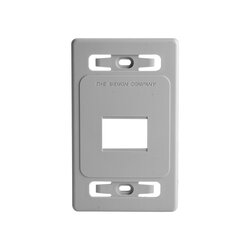 Placa de pared modular MAX, de 2 salidas, color blanco