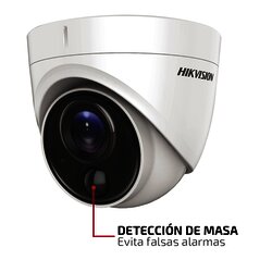 Cámara Turret FLASH TURBOHD(LED Blancos Intermitentes) / PIR (EVITA Falsas Alarmas) / 2 Megapixel / 20 mts IR EXIR / Exterior / Lente 2.8 mm / WDR / Ultra Baja Iluminación