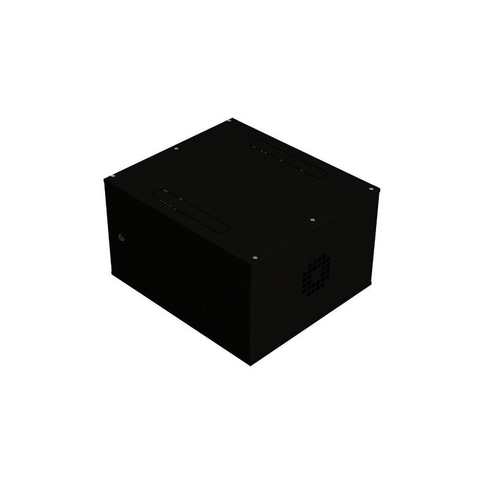 Gabinete de Escritorio con Rack 19", 6U. Doble puerta.