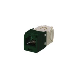 Conector Jack RJ45 Estilo TG, Mini-Com, Categoría 6, de 8 posiciones y 8 cables, Color Verde