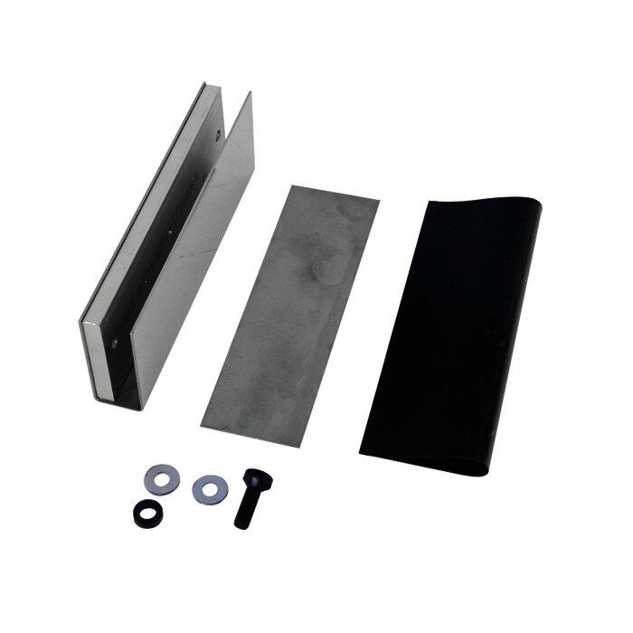 Montaje en "U" para Puertas de Vidrio /1/2" de Grosor/ Uso con chapas de 600 y 750 lbs / Ajuste por Opresores