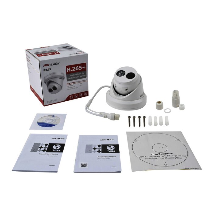 Turret IP 4 Megapixel / 30 mts IR EXIR / Exterior IP67 / WDR 120 dB / PoE / Lente 2.8 mm / Videoanaliticos Integrados