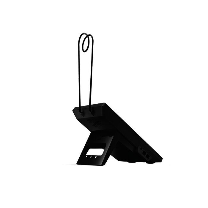 Teléfono IP para Call Center para 2 lineas SIP con soporte para diadema, pantalla LCD de 2.8 pulgadas a color, PoE