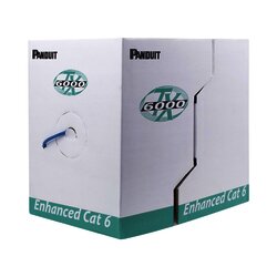Bobina de Cable UTP 305 m. de Cobre, Pan-Net, Reelex, Azul, Categoría 6 Mejorado (23 AWG), PVC (CMR, Riser), de 4 pares