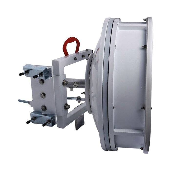 Antena blindada de alto rendimiento de 2 ft, 4.9-6.4 GHz, Ganancia 30 dBi con SLANT de 45 ° y 90 °, Conectores N-hembra, montaje con alineación milimétrica.