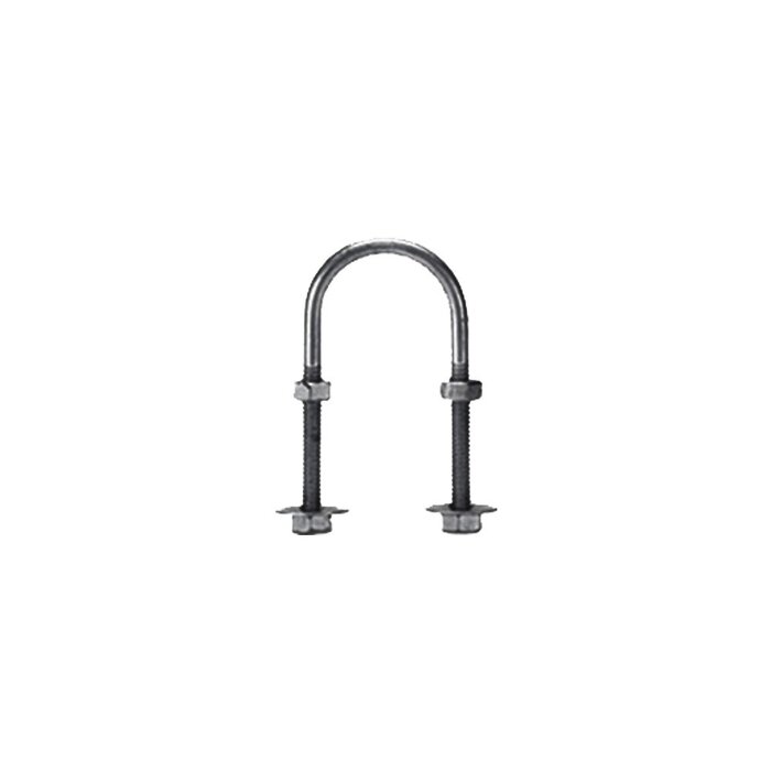 Abrazadera tipo U de 1 1/2", con acabado Electro Zinc, no incluye tuercas y arandelas