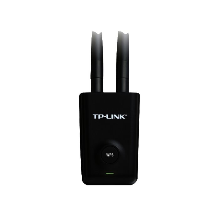 Adaptador de alta potencia USB inalámbrico N 300 Mbps 2.4 GHz con 2 antenas externas de 5 dBi