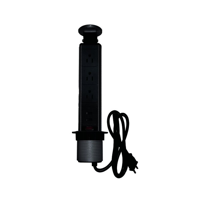 Thorreta de escritorio con 3 contactos eléctricos y 2 USB (11000-63202)