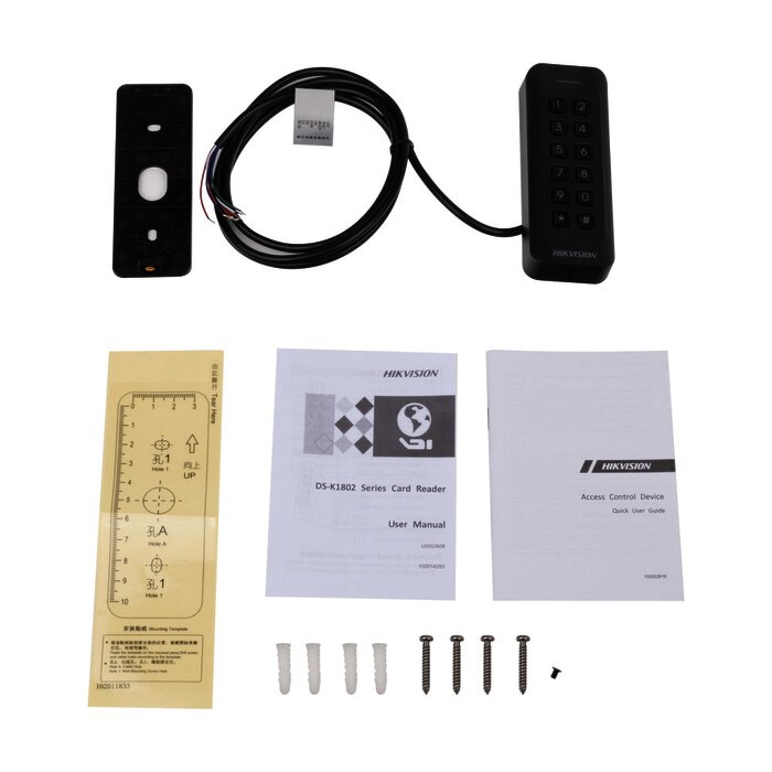 Lector de Tarjetas PROX EM y Contraseñas / IP65 para exterior / 2 años de garantía / PERFIL DELGADO Y ESTETICO