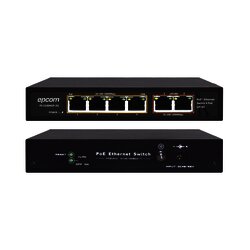 Switch PoE / 100 Metros PoE / 4 puertos 802.3af /at 10/100/1000 Mbps + 2 puerto uplink
