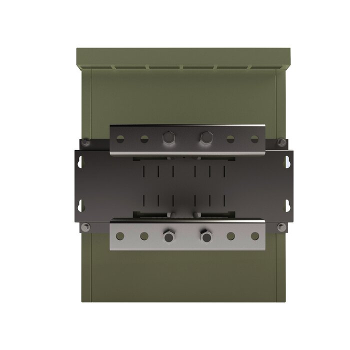 Gabinete de Seguridad, Lámina Galvanizada, para 2 Baterías y/o Equipo Similar con Montaje en Poste.