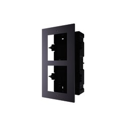 Base de 2 Espacios para EMPOTRAR Módulos de Videoporteros Hikvision