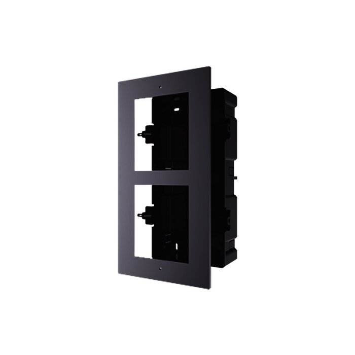 Base de 2 Espacios para EMPOTRAR Módulos de Videoporteros Hikvision