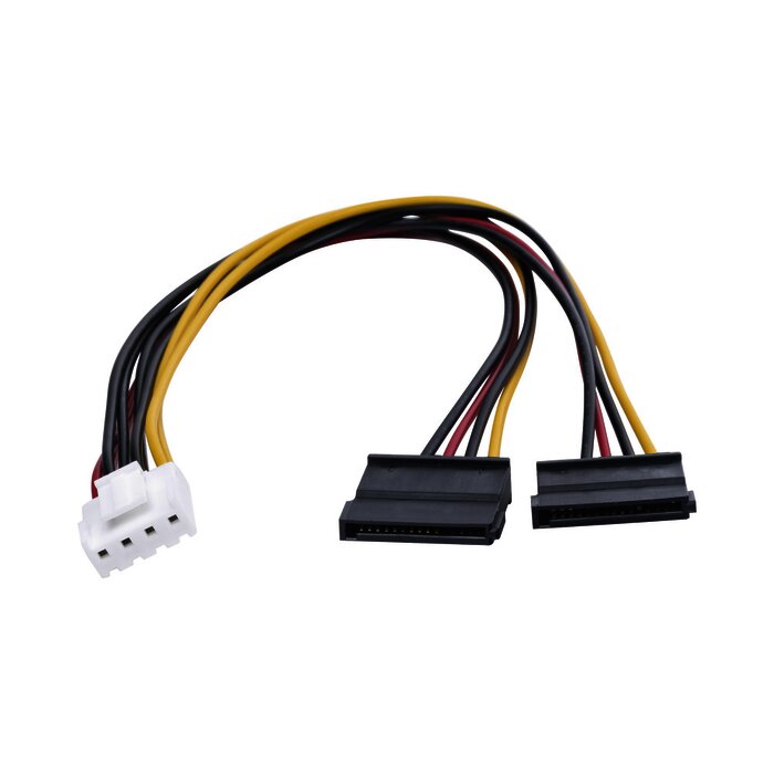 Cable Doble de Corriente SATA / Compatible con DVR's epcom / HIKVISION