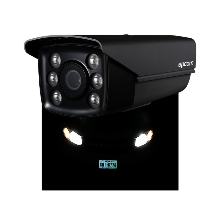 Bullet TURBOHD 720p / Identificación de PLACAS VEHICULARES / CLIMAS EXTREMOS / Lente Mot. 6 a 22 mm / Luz Blanca 40 mts / Exterior IP66