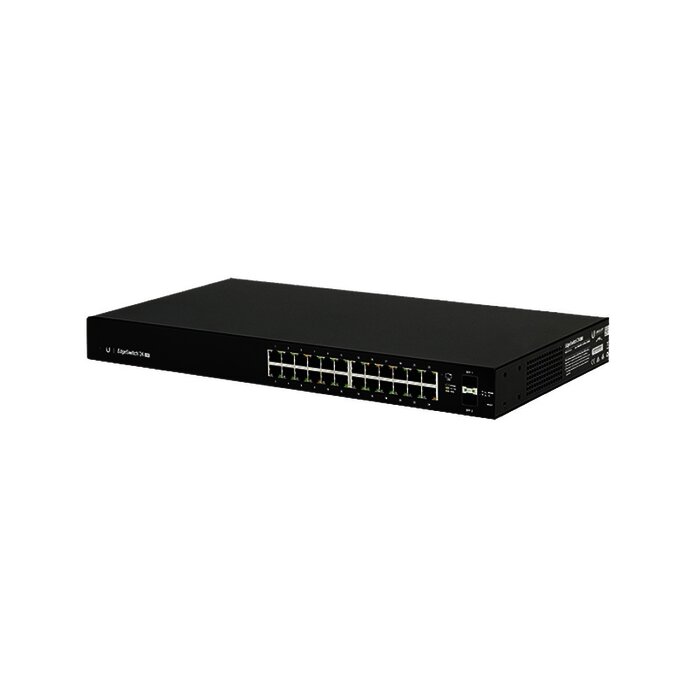 Switch EdgeMAX administrable de 24 puertos Gigabit + 2 Puertos SFP Gigabit
