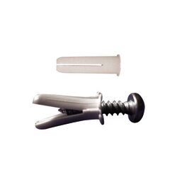 Paquete de 20 taquetes blancos 3/4" y 20 tornillos 8mm x 3/4" (1101-05002)