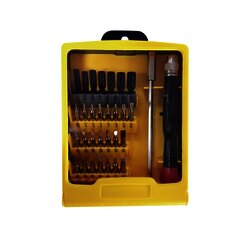 Juego de 31 Destornilladores de Precisión (puntas) con Mango y Extensor.