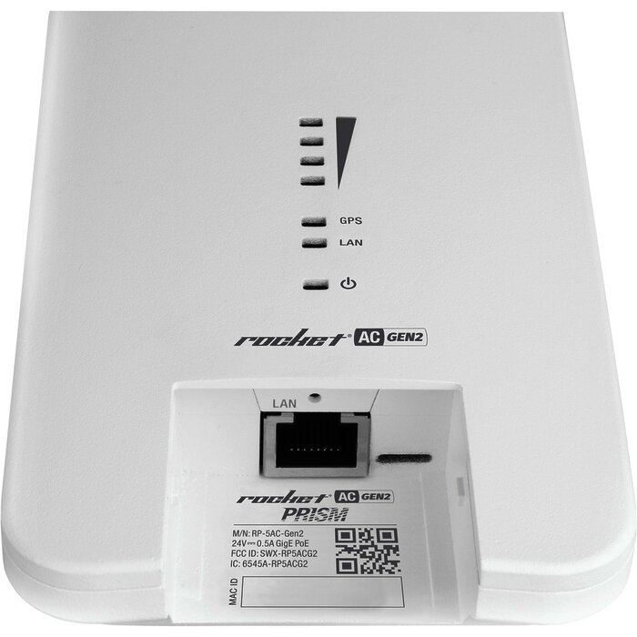 Radio Estación Base airMAX AC GEN2 hasta 500 Mbps, 5 GHz (5150 - 5875 MHz) con tecnología airPrism