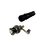 Conector BNC macho para cable coaxial RG59/RG6 con base negra de PVC