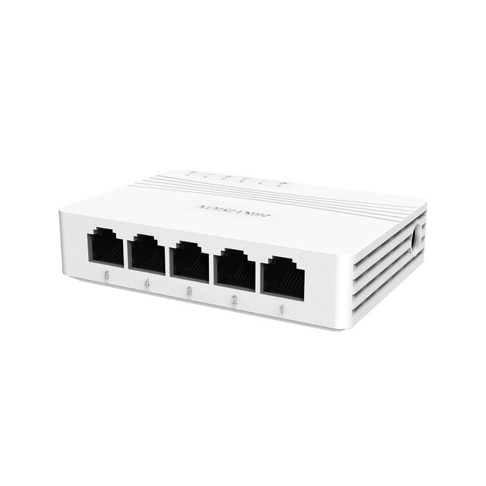 Switch No Administrable de Escritorio con 5 puertos Gigabit 10/100/1000 Mbps