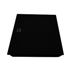 Distribuidor de fibra óptica, vació, 19in, para instalación en pared, acepta 48 acopladores "LC Duplex o "LC simplex" o 48 "SC simplex", 1U