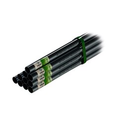 Tubo conduit 2" (52mm) X 3 metros pared delgada sin cople galvanizado sin rosca etiqueta verde, calibre 16.