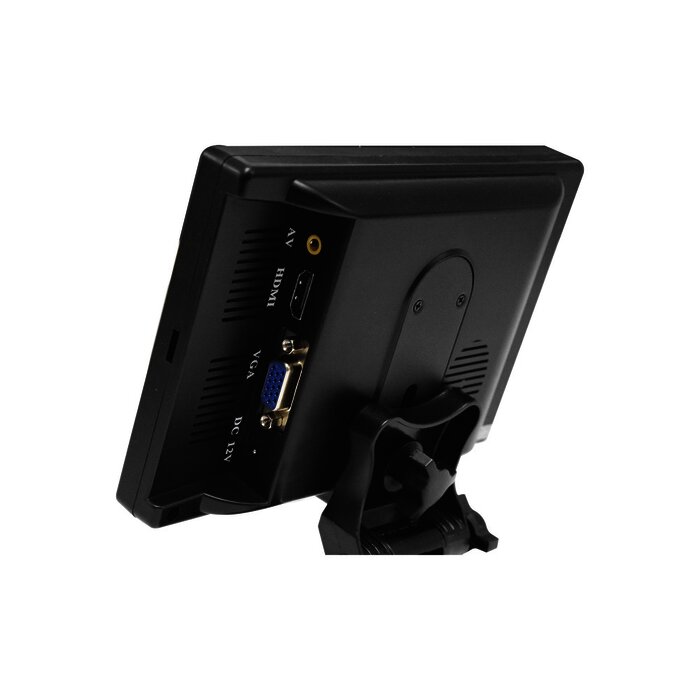 Monitor 7" ideal para colocar en vehículos o realizar pruebas de CCTV / Entradas de video HDMI, VGA y RCA