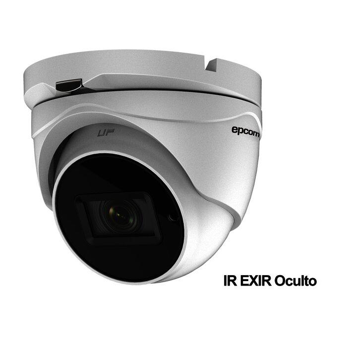 Eyeball 4K (8 Megapixeles)TURBOHD / Lente Mot. 2.7 a 13.5 mm / Potente IR EXIR 60 mts / Exterior IP67 / 9 a 15 VCD