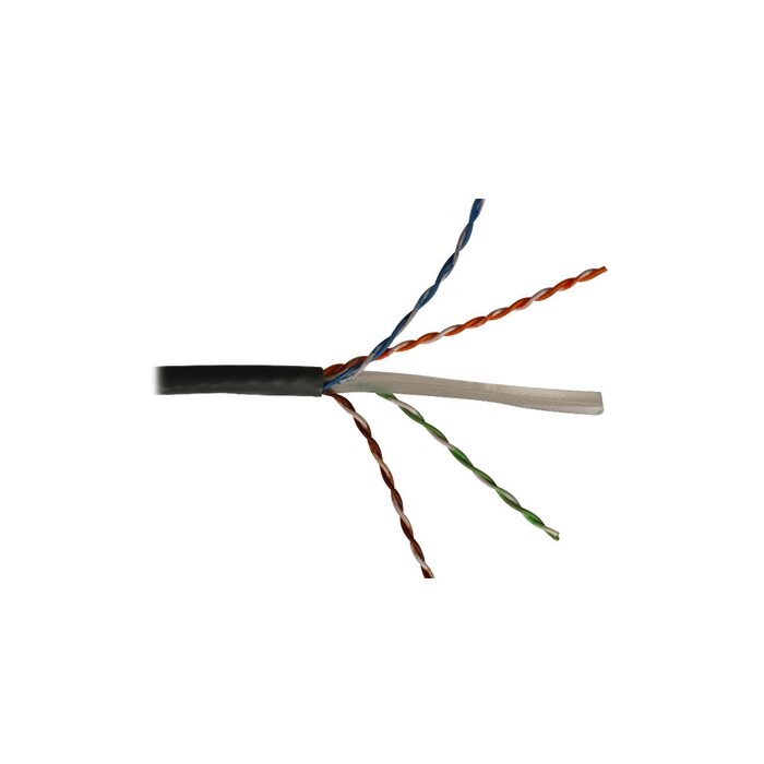 Bobina de Cable UTP Reelex, de 4 pares, Alto Desempeño Cat6, PVC (CMR), Color Gris, 23 AWG, 305m