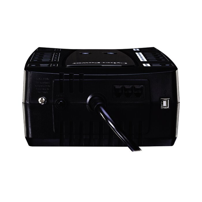 UPS de 750 VA/450 W, Topología Línea Interactiva, Entrada 120 Vca NEMA 5-15P, Tipo Gabinete Compacto, Con 12 Tomas NEMA 5-15R