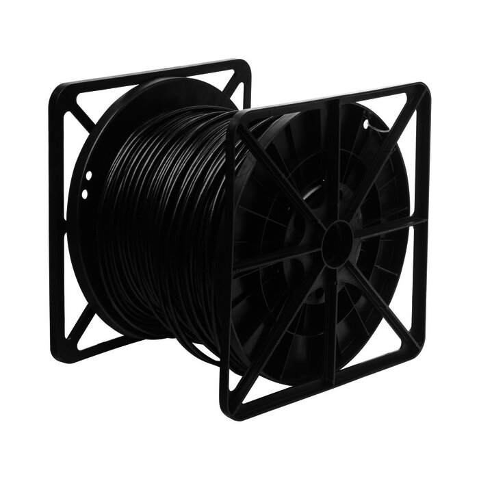 Bobina de cable de 305 m, Cat5e , FTP, blindado, para intemperie, color negro, UL, para aplicaciones en CCTV, redes de datos.