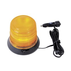 Burbuja Brillante de 6 LEDs, Color Ámbar con Montaje Magnético