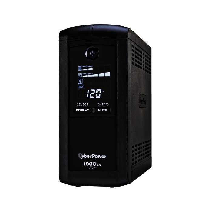 UPS de 1000 VA/600 W, Topología Línea Interactiva, Entrada 120 Vca NEMA 5-15P, Tipo Mini Torre, Con 9 Tomas NEMA 5-15R